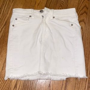 American Eagle hi rise mini skirt, white
